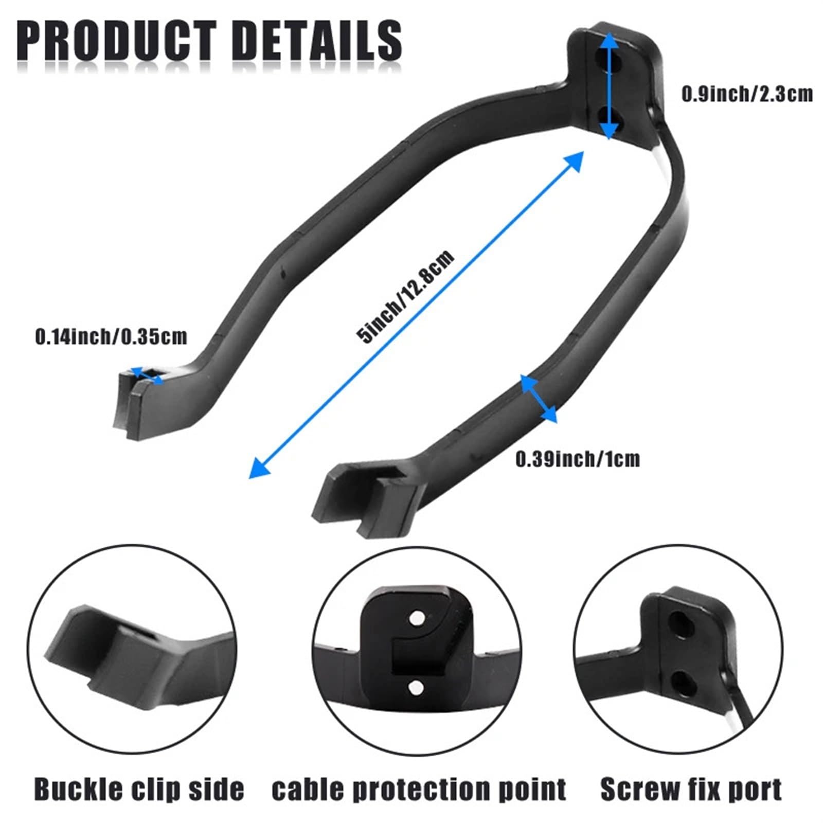 Trottinette Electrique Garde Boue Garde-Boue Anti-éclaboussures for Pneu de Scooter électrique avec feu arrière, kit de vis de Garde-Boue Avant et arrière