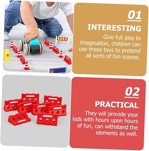 Miniatura 8 de Kisangel Juguete de barricada para niños, juguete de barricada, 48 piezas, corralito para niños, juguetes educativos para niños, juguete de cono de