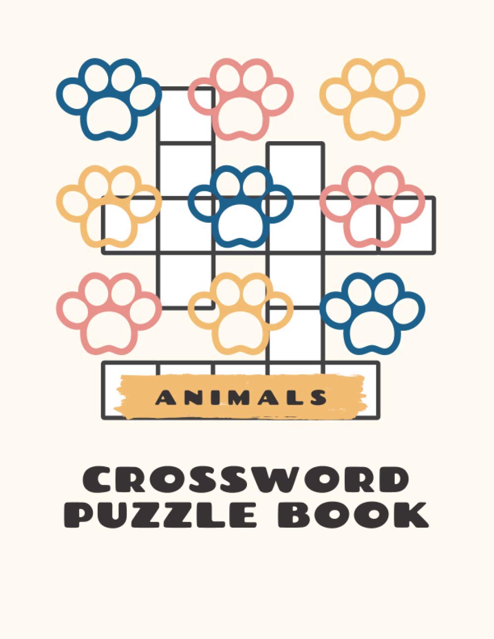 Animals Crossword Puzzle Book: Large Crossword Books for Seniors