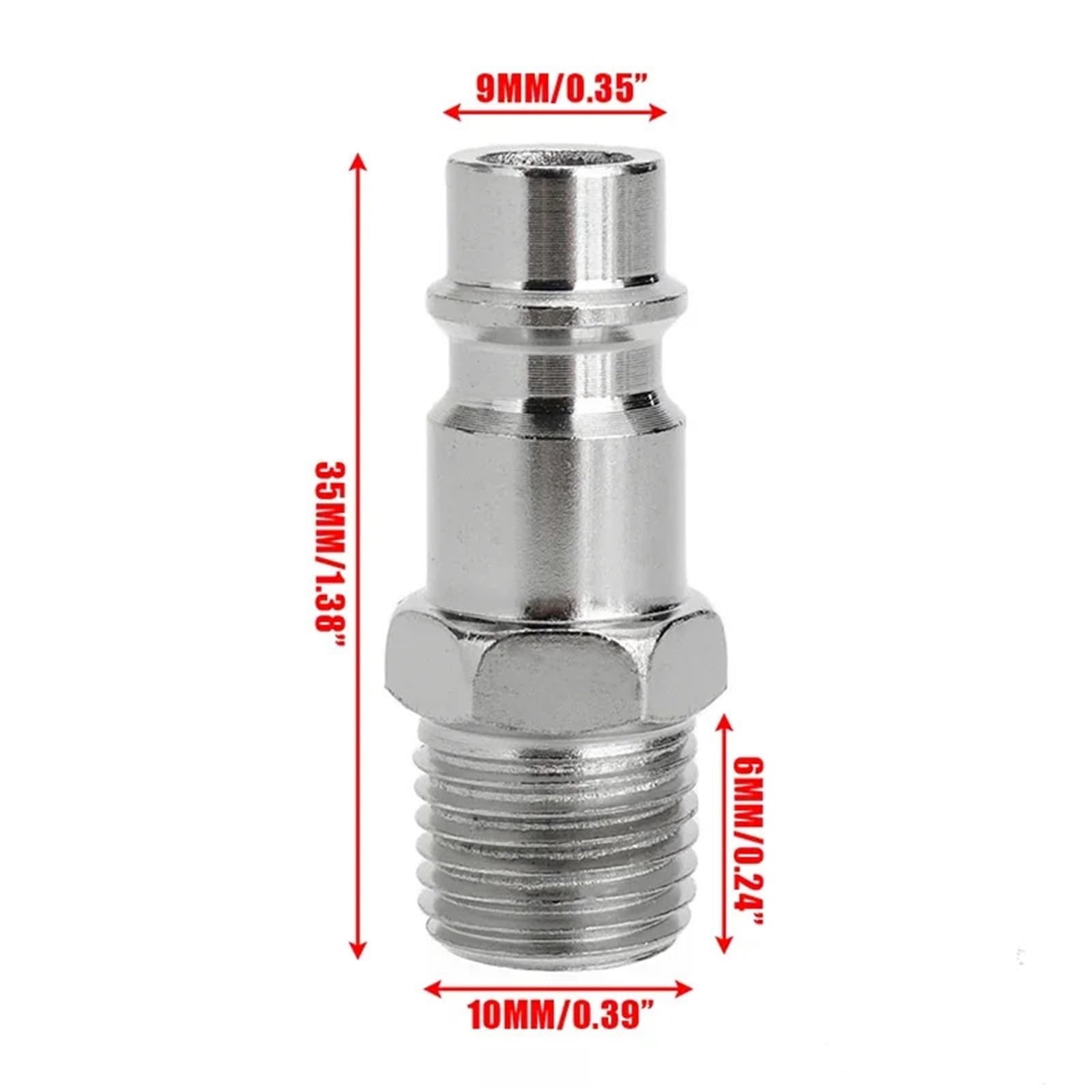 Aria Compressa Attacco 10 Pz 1/4 "Raccordo della linea dell'aria BSP Raccordo del compressore Connettore a sgancio rapido for utensili pneumatici Hardware