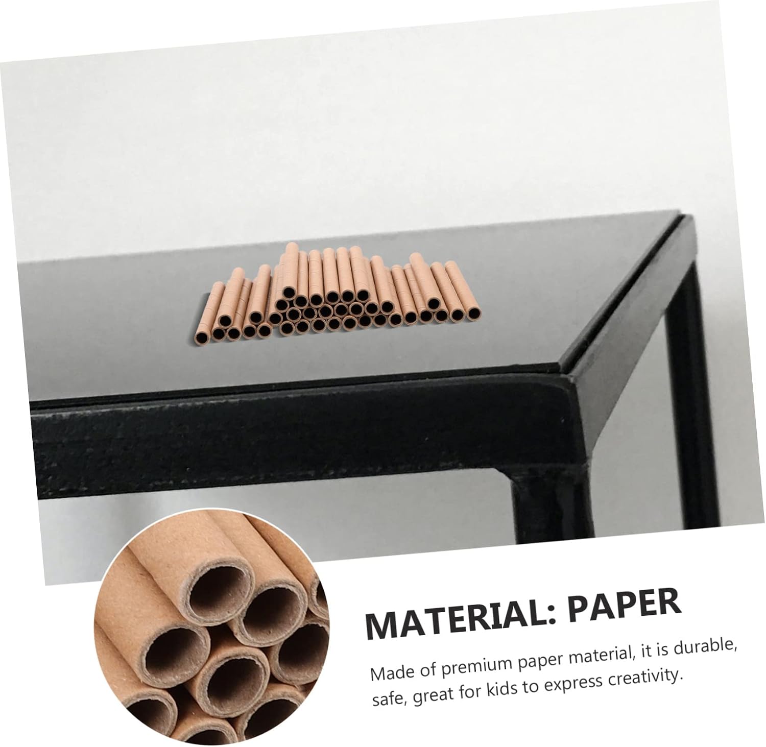 ORFOFE 200pcs Paper Tube Craft Supplies Honeycomb Making Paper for Beekeepers