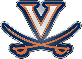FANMATS University of Virginia Heavy Duty Aluminum Color Emblem, One Size
