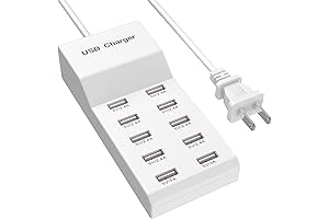 Multi USB Charger Station | 10-Port USB Wall Charger