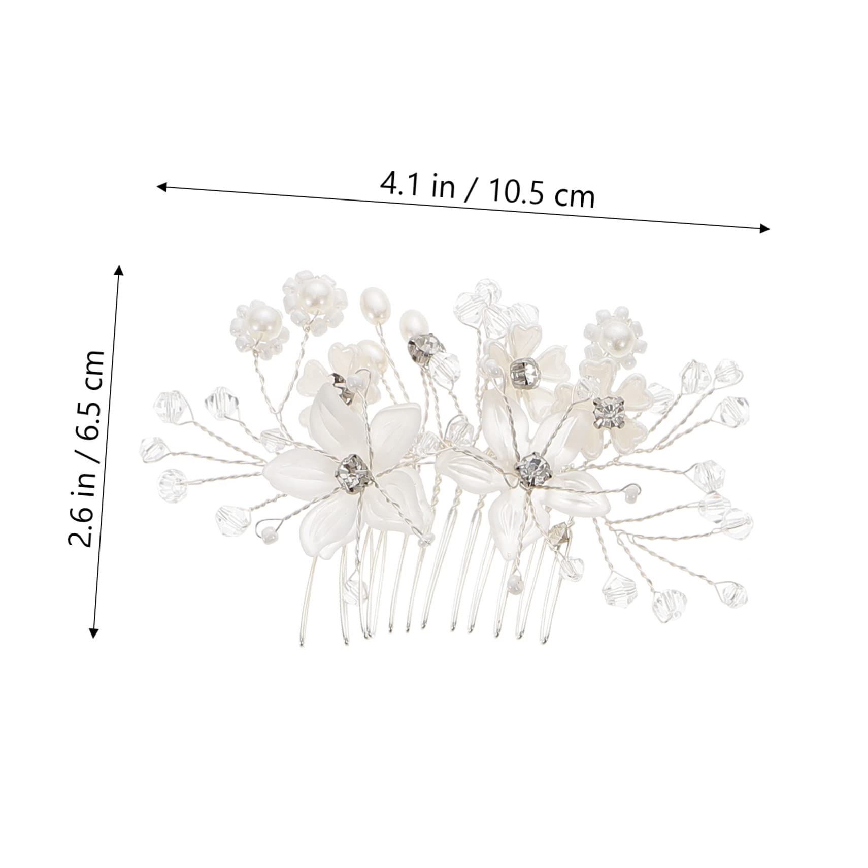 Healeved Stk Braut Hochzeit Tiara Haarkamm Hochzeit Brautjungfer Haarspange Hochzeit Haarspange Perle Haarnadel Haarschmuck Für Die Braut Kopfschmuck Für Die Braut Brauthaar Acryl