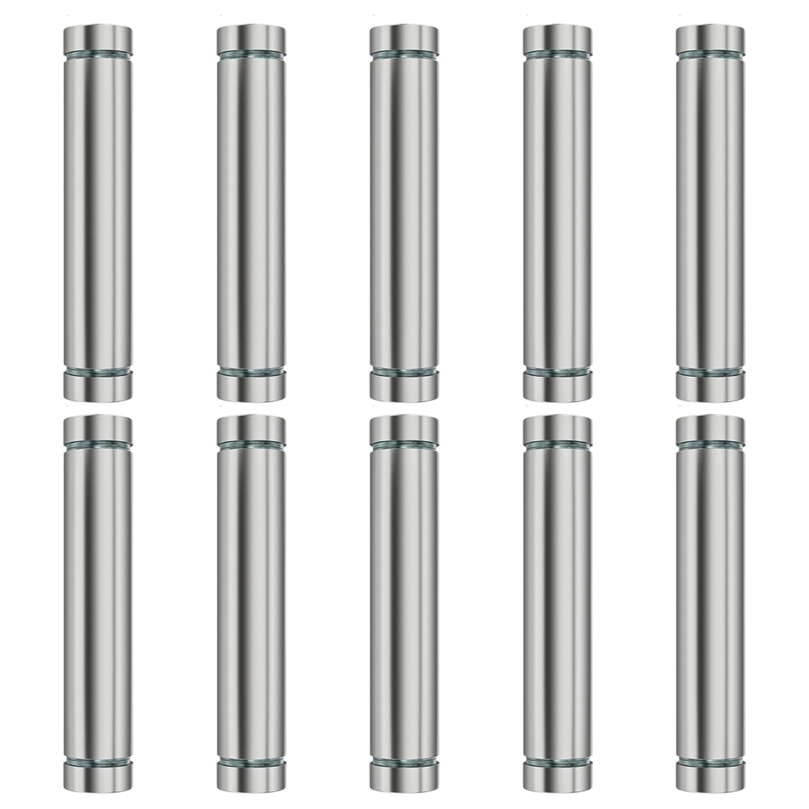 Tsophreniq Multicolor 10Pcs Multipurpose Fixing Pin Glass Fasteners Rustproof Decorative Nails For Wall Decoration And Exhibition Enduring Billboards Fixing Screws Hardware