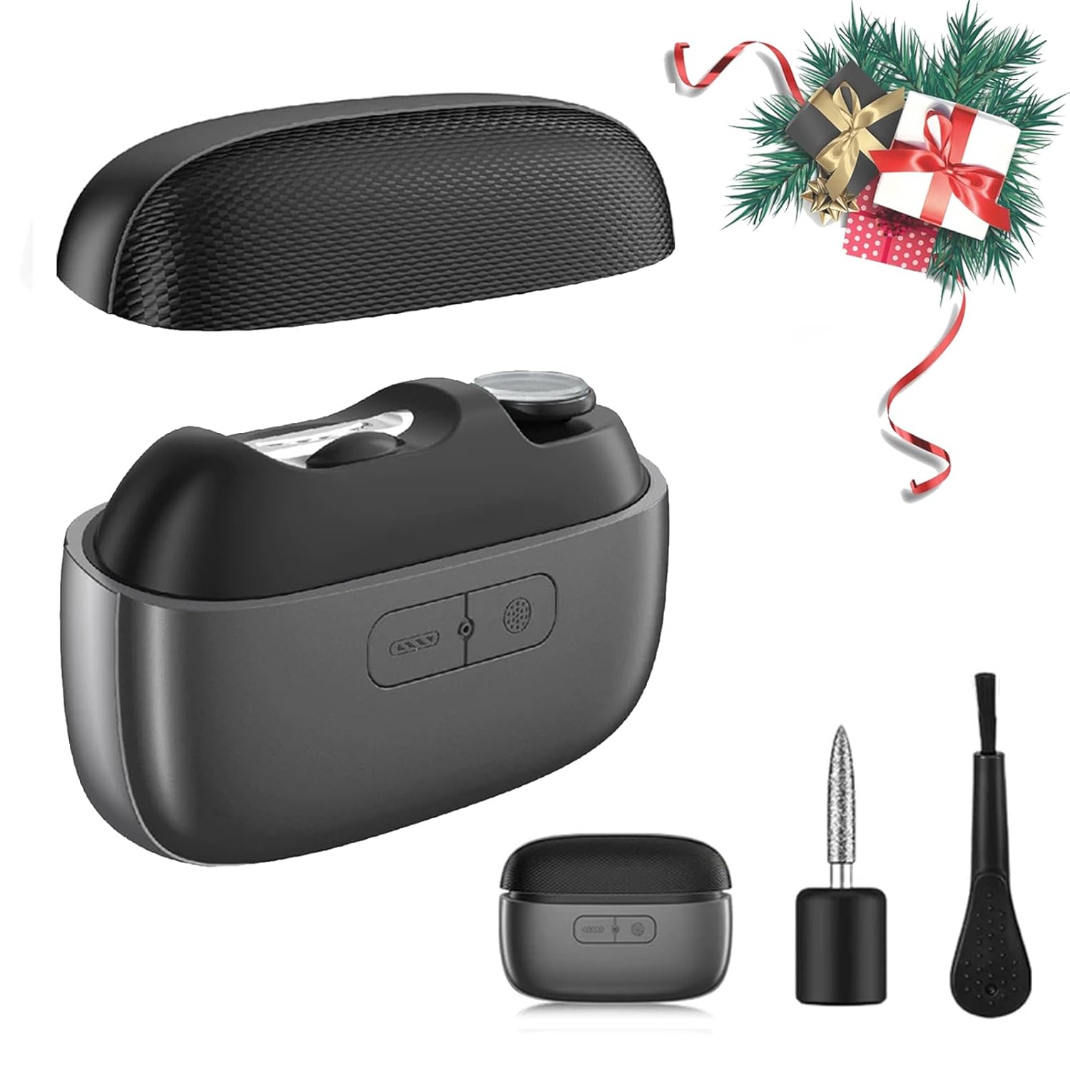 3-in-1 Automatic Electric Nail Clipper with Polishing Upgraded Electric Nail Trimmer Polisher with LED Light and Nail Scraps