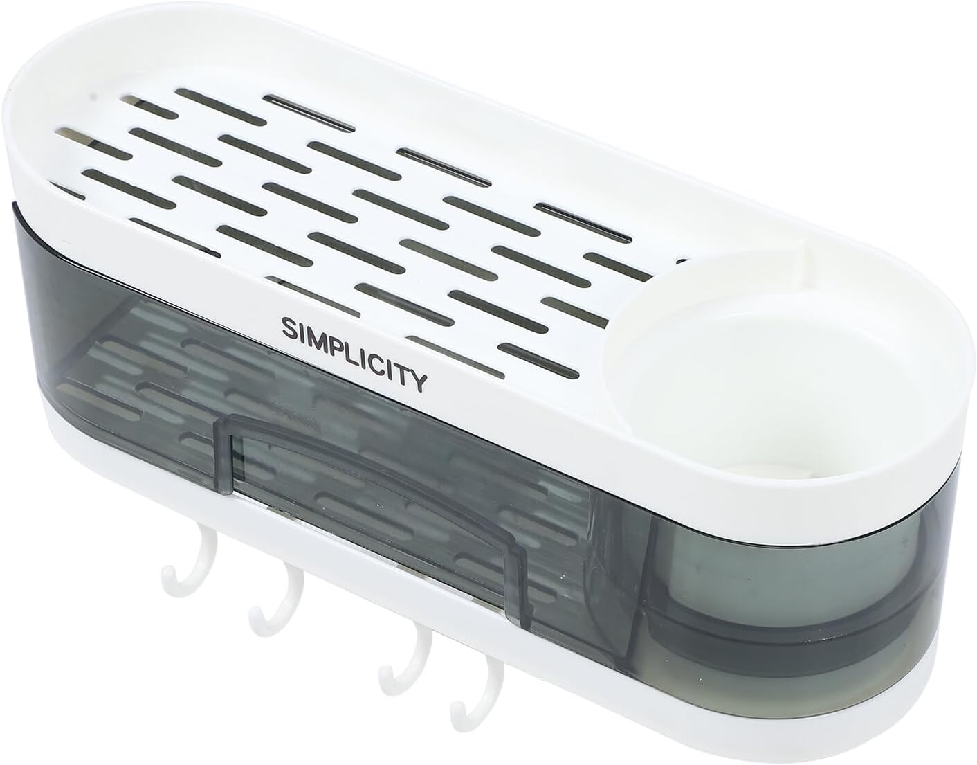 Wall-Mounted Storage Shelf Plastic Bathroom Shelf Decor Multifunctional Kitchen Organizer Rack Space-Saving Storage for Home Bathroom Kitchen Random Color