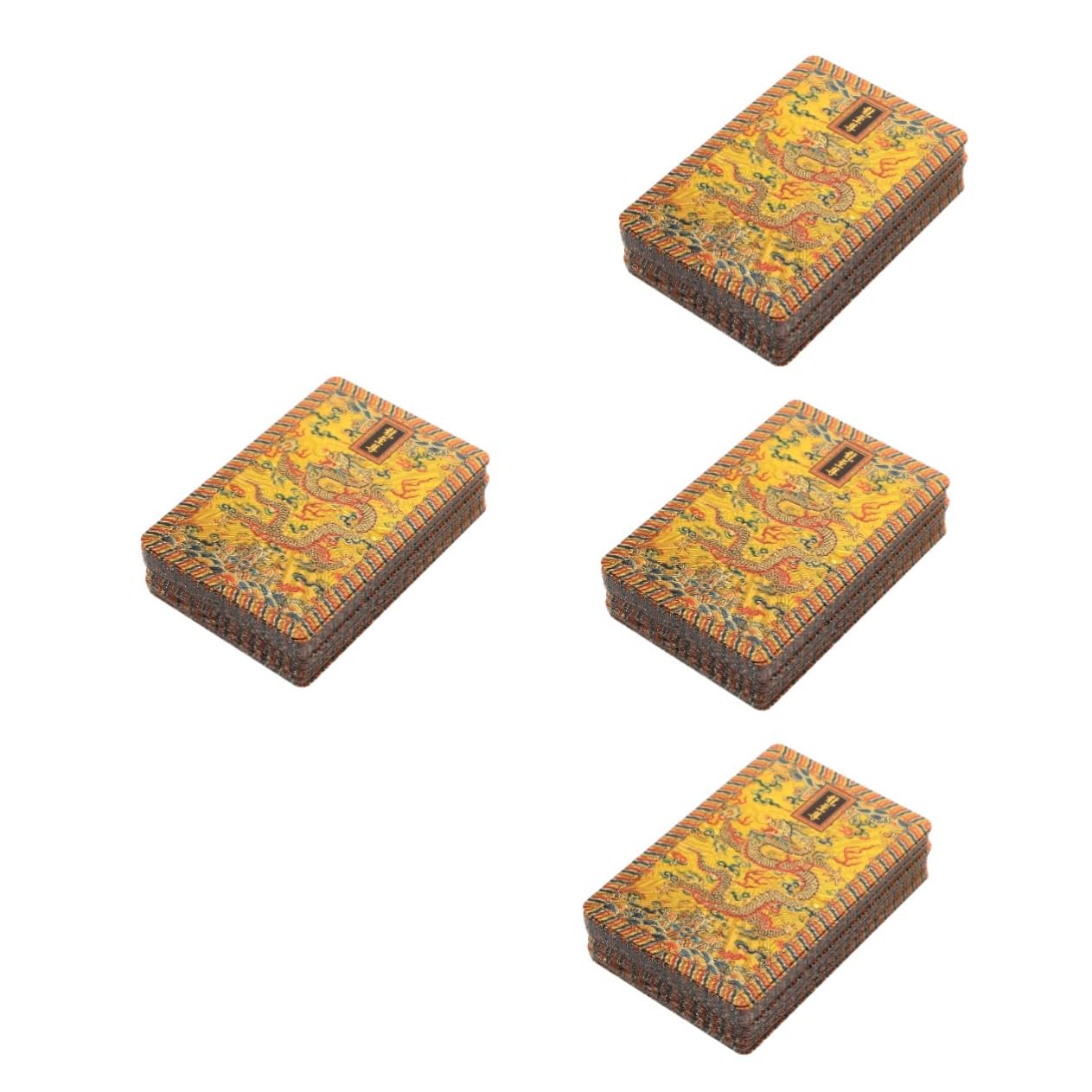 BESTonZON 4 Packungen Goldfolien Spielkarten Partyzubehör Party Spielkarten Festival Requisiten Brettspiele Geschenkkarten Requisiten Party Plastik Pokerkarten Poker Spielzeug