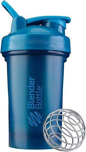 Miniatura 7 de BlenderBottle Classic v2 - Botella mezcladora de 20 onzas, transparente/negro, y botella mezcladora Classic V2 de 20 onzas, negro, perfectas para