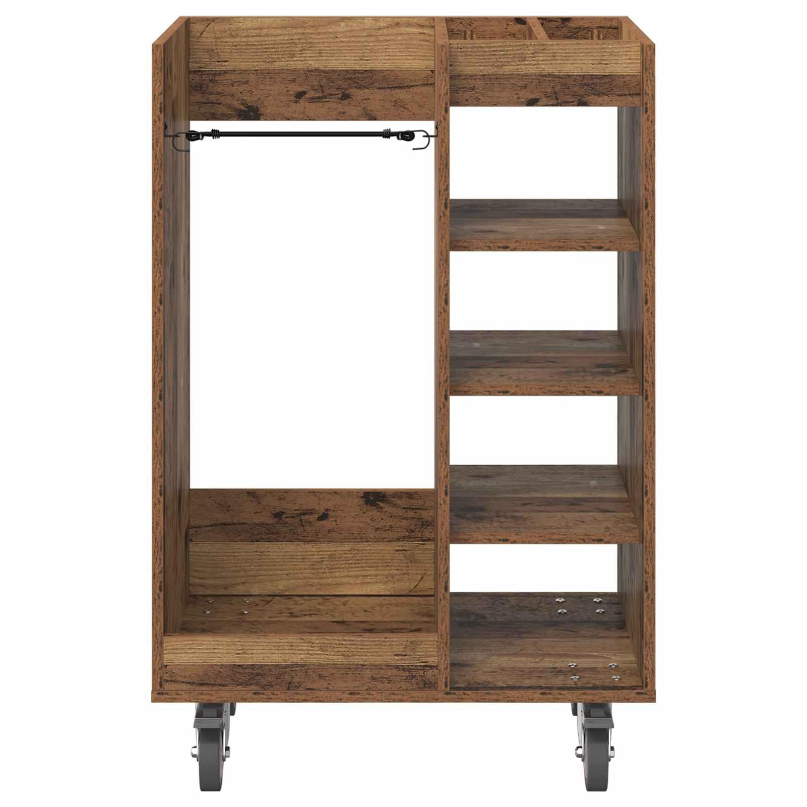 Gecheer Golf-Schrank Uni Altholz, 65 x 45 x 98 cm, Holz, Stauraum für Golfzubehör, Garagen oder Wohnräume