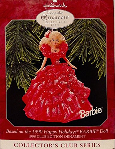 Happy Holidays Barbie 3rd in Series 1998 Hallmark Ornament QXC4493