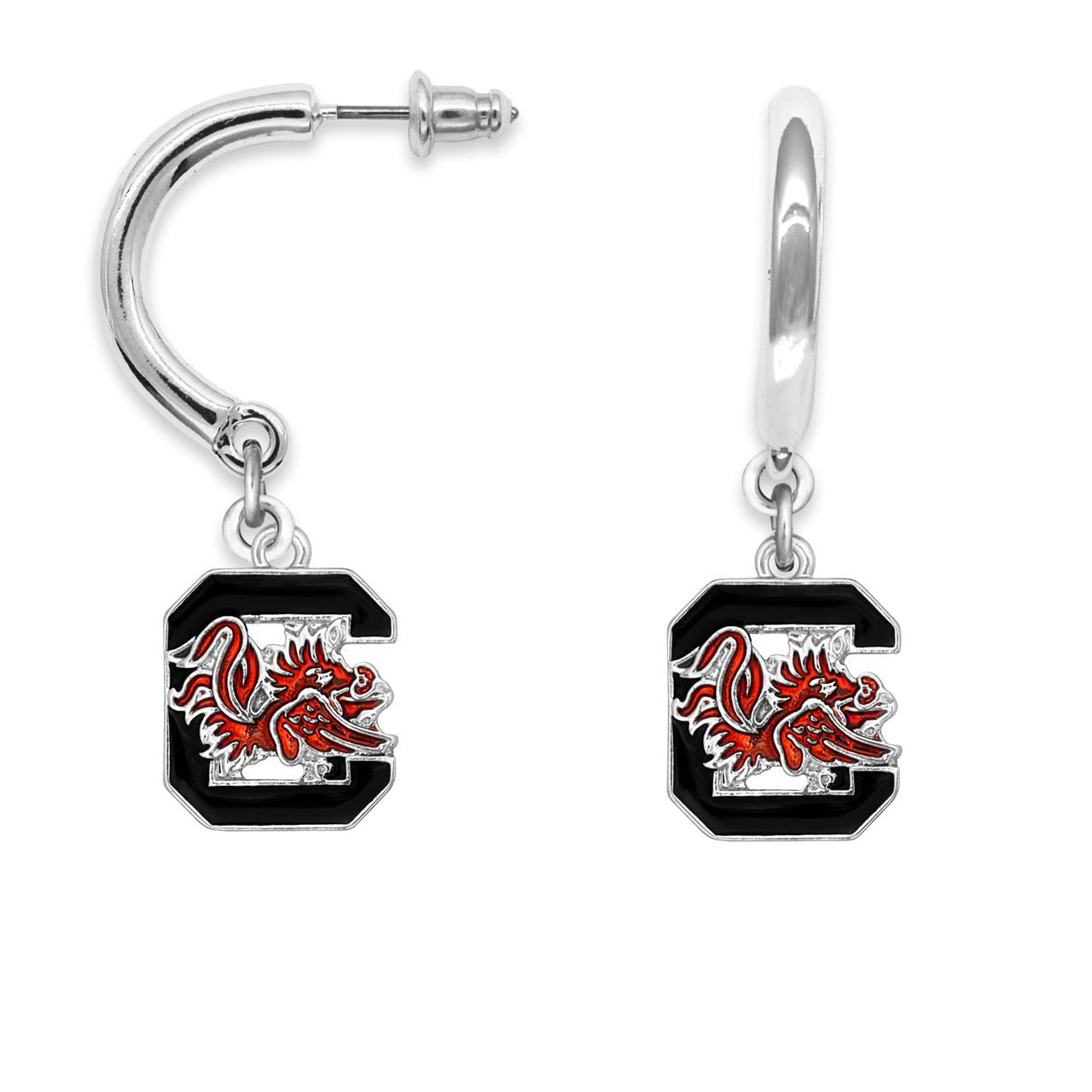 South Carolina Tilly Curved Earrings Licensed Gift USC
