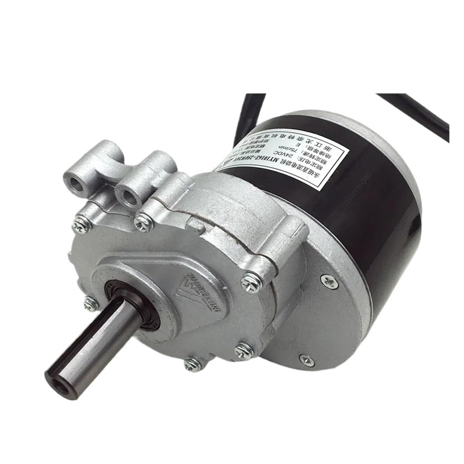 bürstetes Gleichstromtriebe, bürstenbehafteter triebemotor mit niedrir Drehzahl for Elektroräder, 250 W, 24 V, 75 U/min/120 U/min, 44 mm lang, 17 mm Durchmesser, Robust und stabil(120rpm)