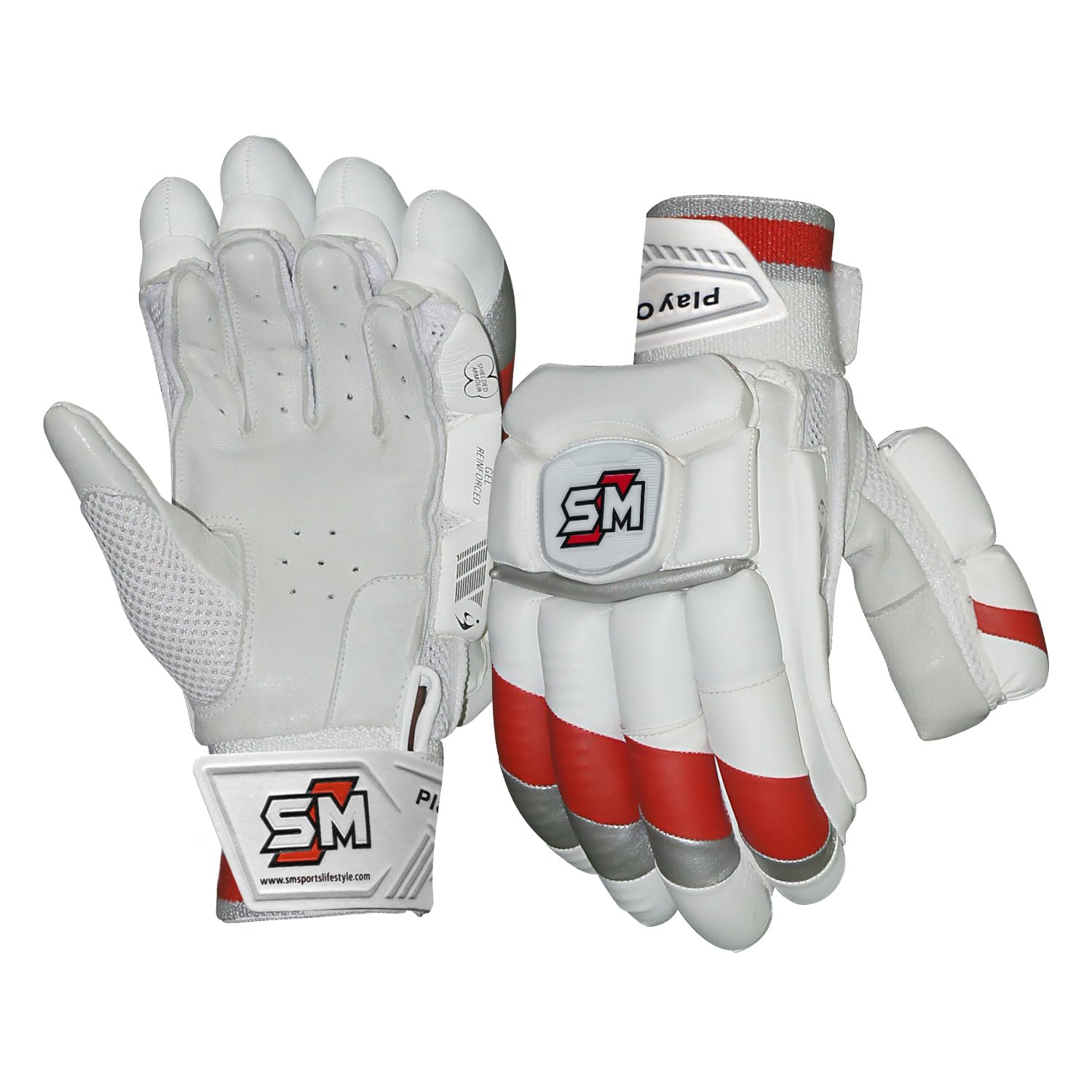 SM Cricket Batting Gloves Sultan | White | Test Level Protection | 1 Pair (Boys Right Hand) (B0D73DDR8R) Amazon Price History, Amazon Price Tracker