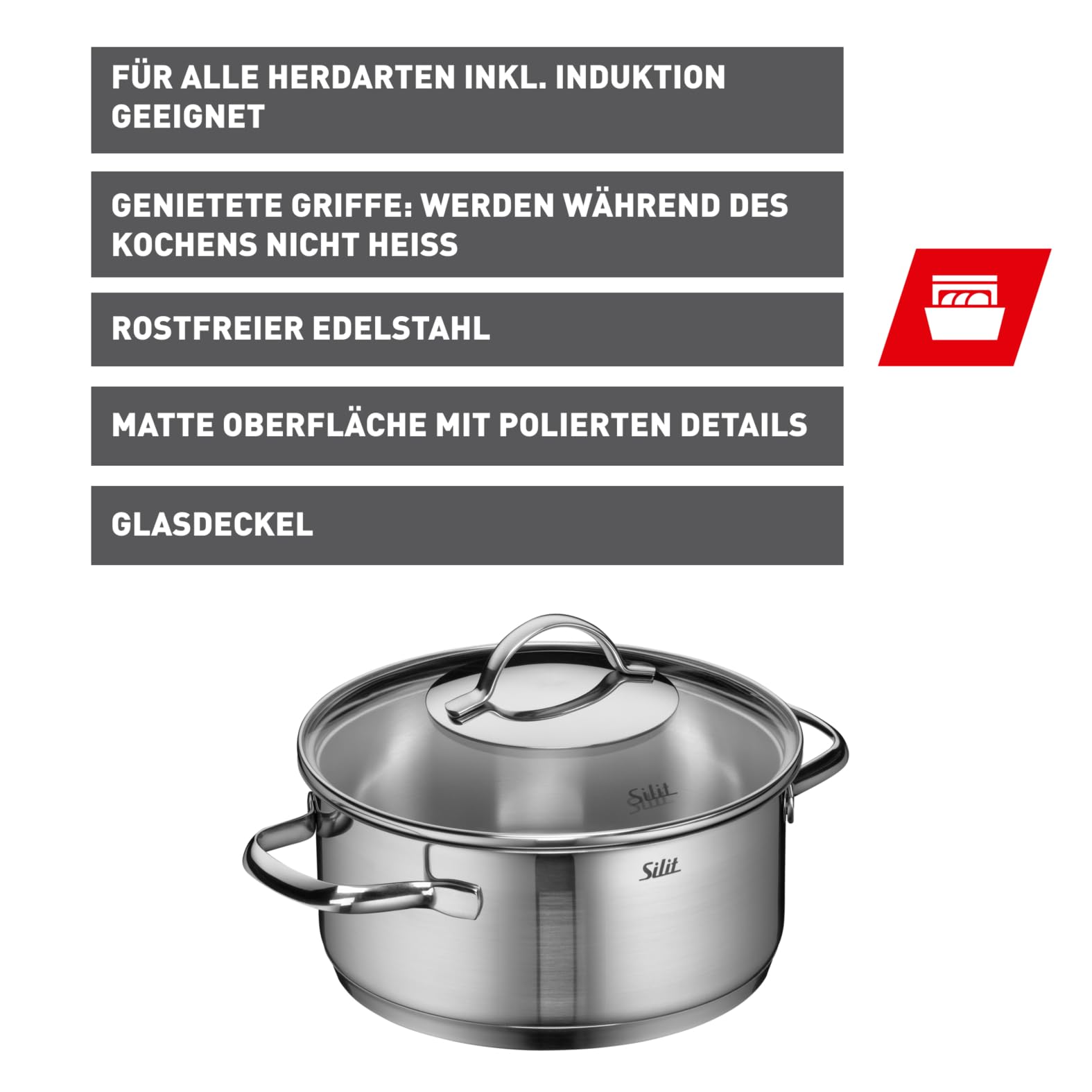 Silit Achat Kochtopf klein 20cm – Bild 2