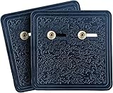 Wrestler Belt Wall Mount Real Leather WW TNA ECW Replica Hanger Matching Color (Black Twin Pack)