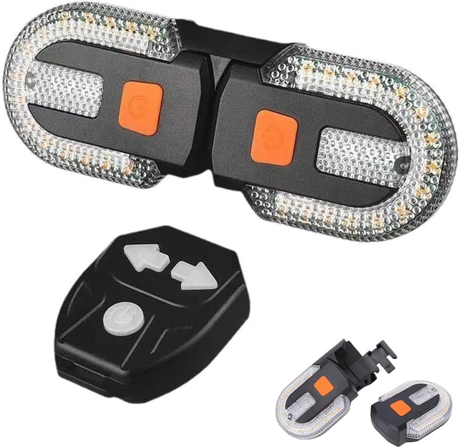 Nzkeuf E Scooter Blinker, Wasserdicht Blinker e Scooter mit Fernbedienung, Zwei-Lampen-Split Fahrrad Rücklicht mit 5 Modi für Mountainbikes Rennräder EScooter