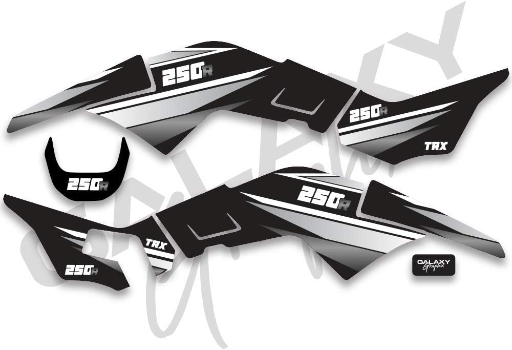 Premium TRX 250R Black Decal Graphics Kit - Assorted Colors