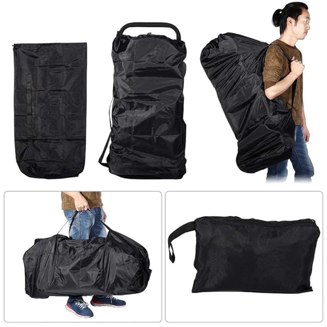Bolsa Carro Bebe, Bolsas de Transporte para Carritos de Bebe, Funda Carrito Bebe, Negro Bolsa de Viaje para Cochecito, Bolsa Transporte Silla Paseo,Bolsa Transporte para Silla Coche,Bolso de Viaje