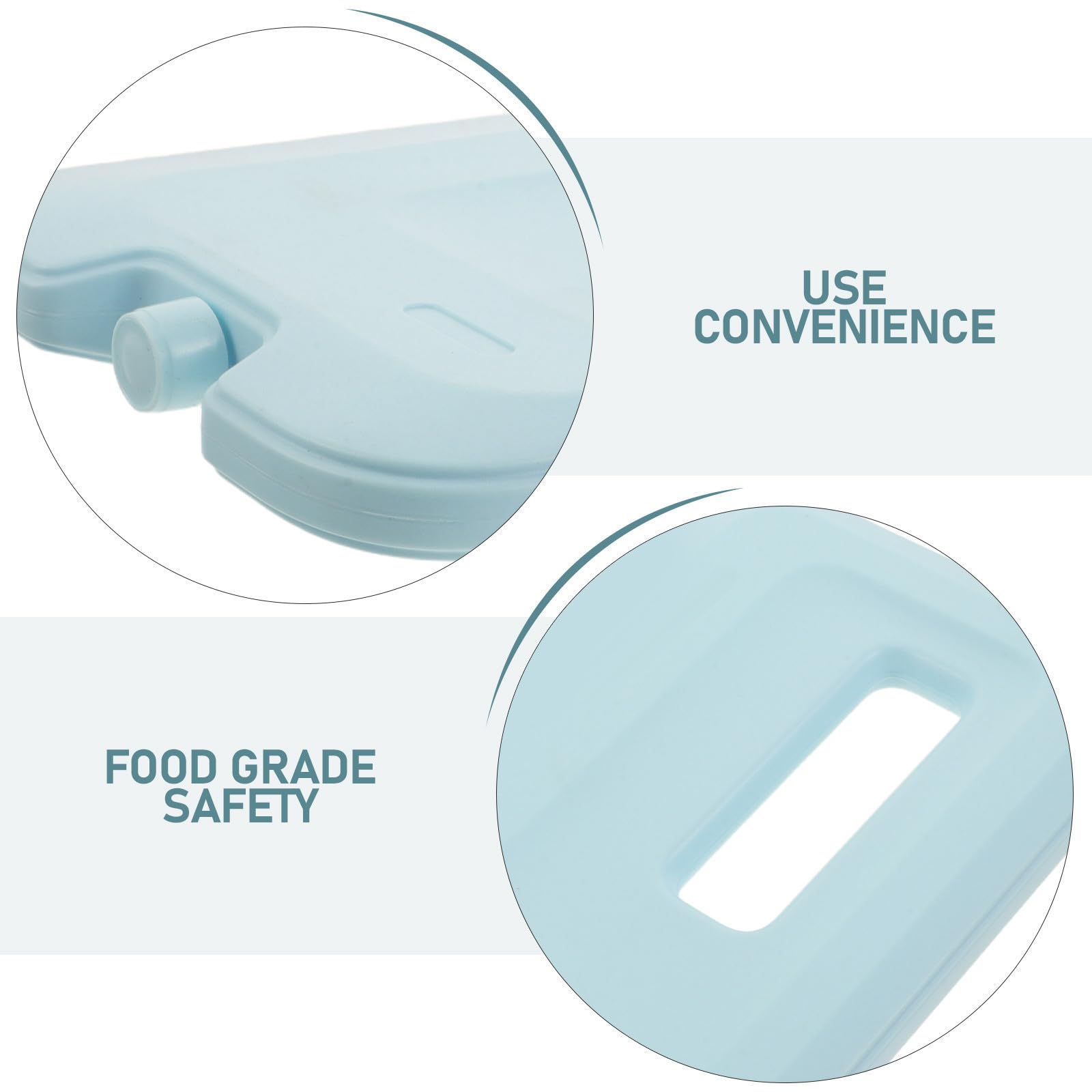 ULTECHNOVO 2 Pièces Boîte à Glaçons Réutilisable 660ml en PE Gel