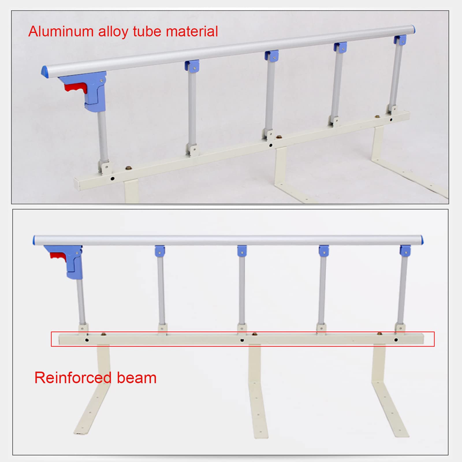 Barandillas de seguridad para personas mayores, barandillas plegables para discapacitados, barandillas laterales de cama plegables, barandillas de seguridad para cama de personas mayores, barandilla