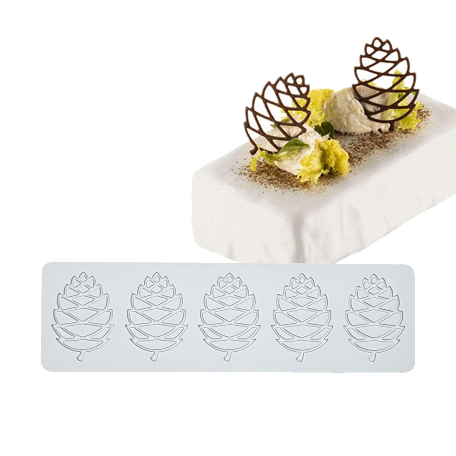 NEWFT Silicone Lace Mats Christmas Fondants Cake Chocolate Silicone Sugar Flipping for Handmade Dessert