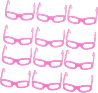 SAFIGLE 50 Pçs Mini Óculos Bonecas Americanas Mini Boneca Óculos De Estimação Óculos De Plástico Boneca Óculos De Sol De Brinquedo Para Bonecas Fingir Vestir Mini Boneca Óculos Mini