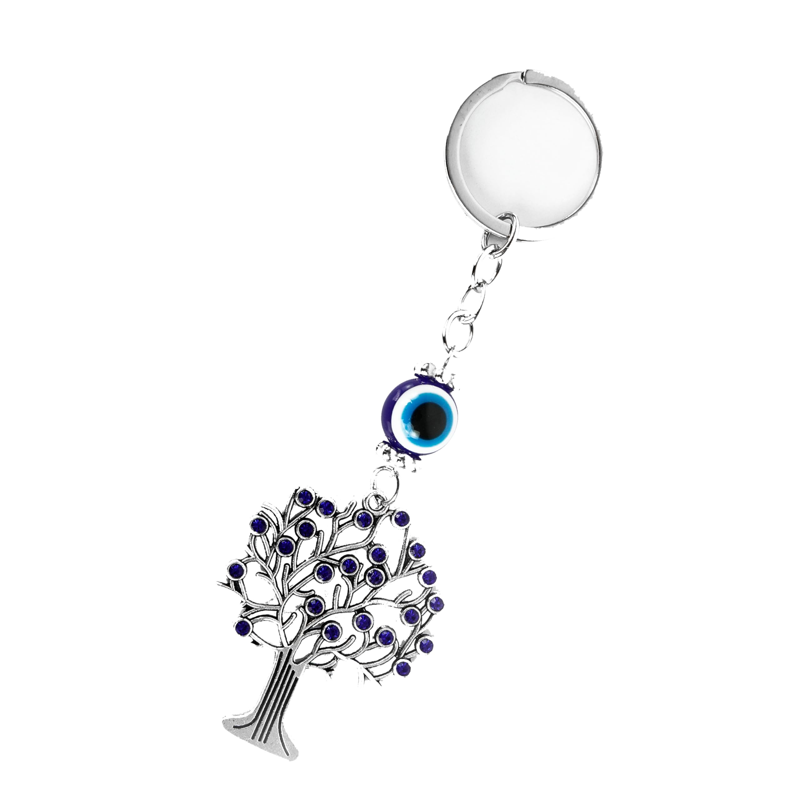 Storite Evil Eye Tree of Life Keychain – Protective & Stylish Keyring for Men & Women – Ideal Gift for Friends & Family