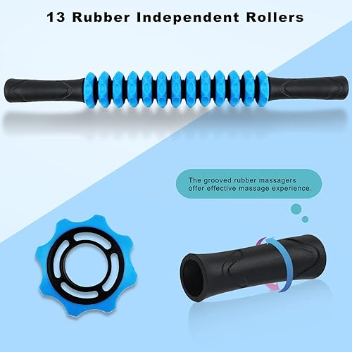 Miniatura 10 de ZanLLW - Barra de rodillo muscular, barra de masaje de tejido profundo para atletas, terapia muscular para corredores, Lipo Stick para aliviar el