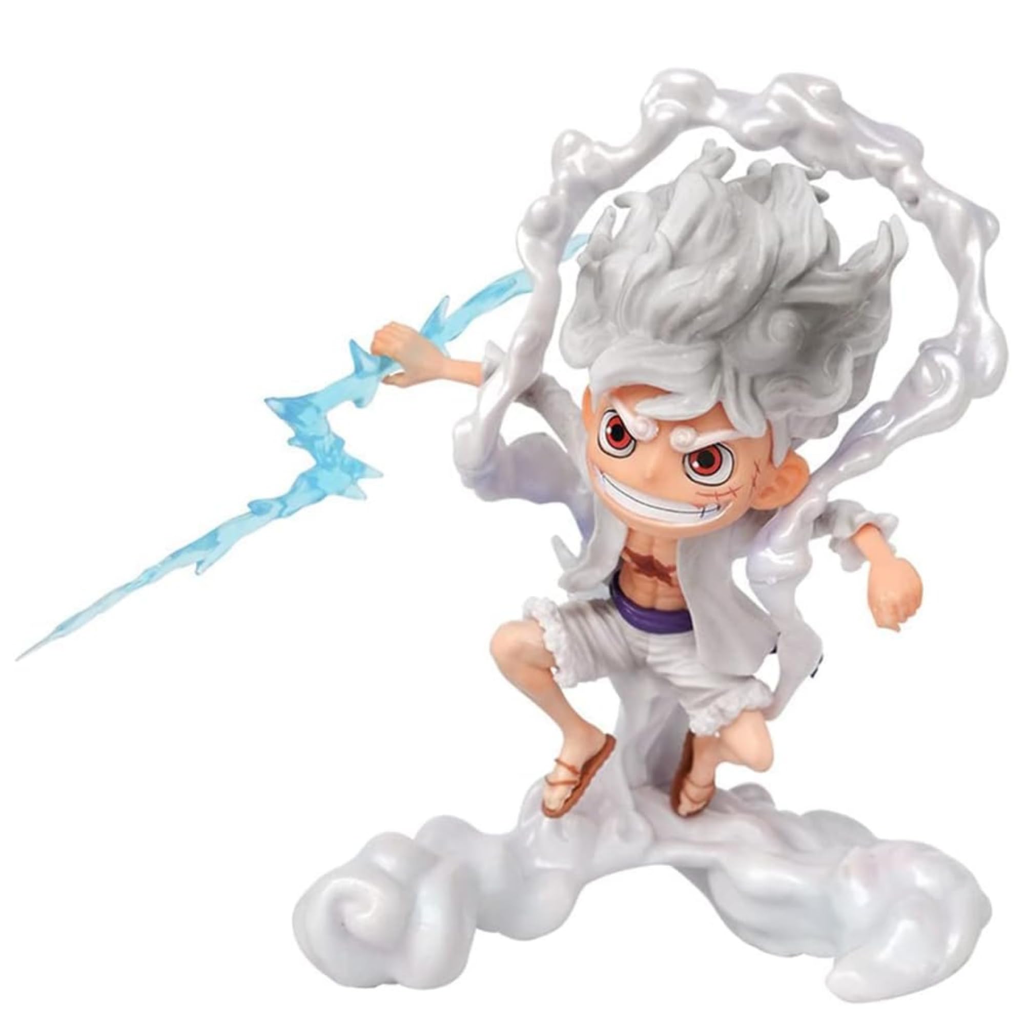 MALKIN Luffy Gear 5 Action Figure | 16 CM | One Piece Anime Merchandise | Monkey D Luffy Figure | Table Décor | Anime Figures