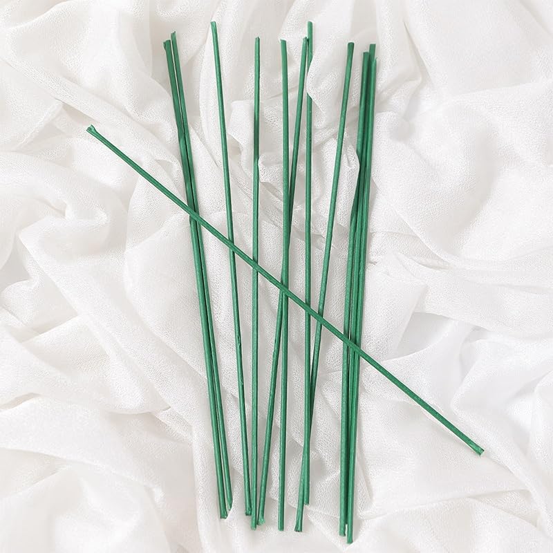 Varilla de flores de hierro verde de 20cm para decoración de bodas y centros de mesa 2