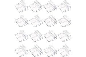 16PCS 6mm Aquarium Acrylic Cover Clip - Rimless Aquariums