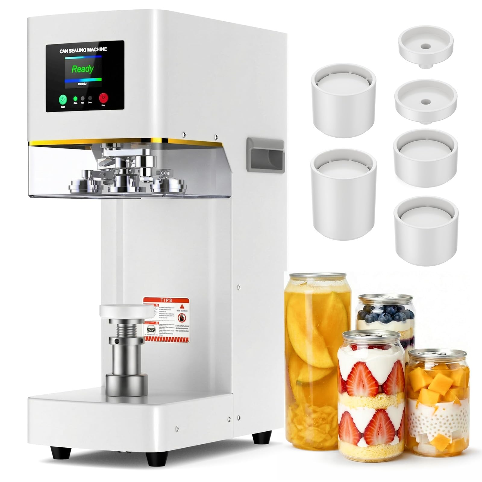 Photo 1 of Cintva Commercial Can Sealer - Automatic, 202 Aluminum & Plastic Cans, White