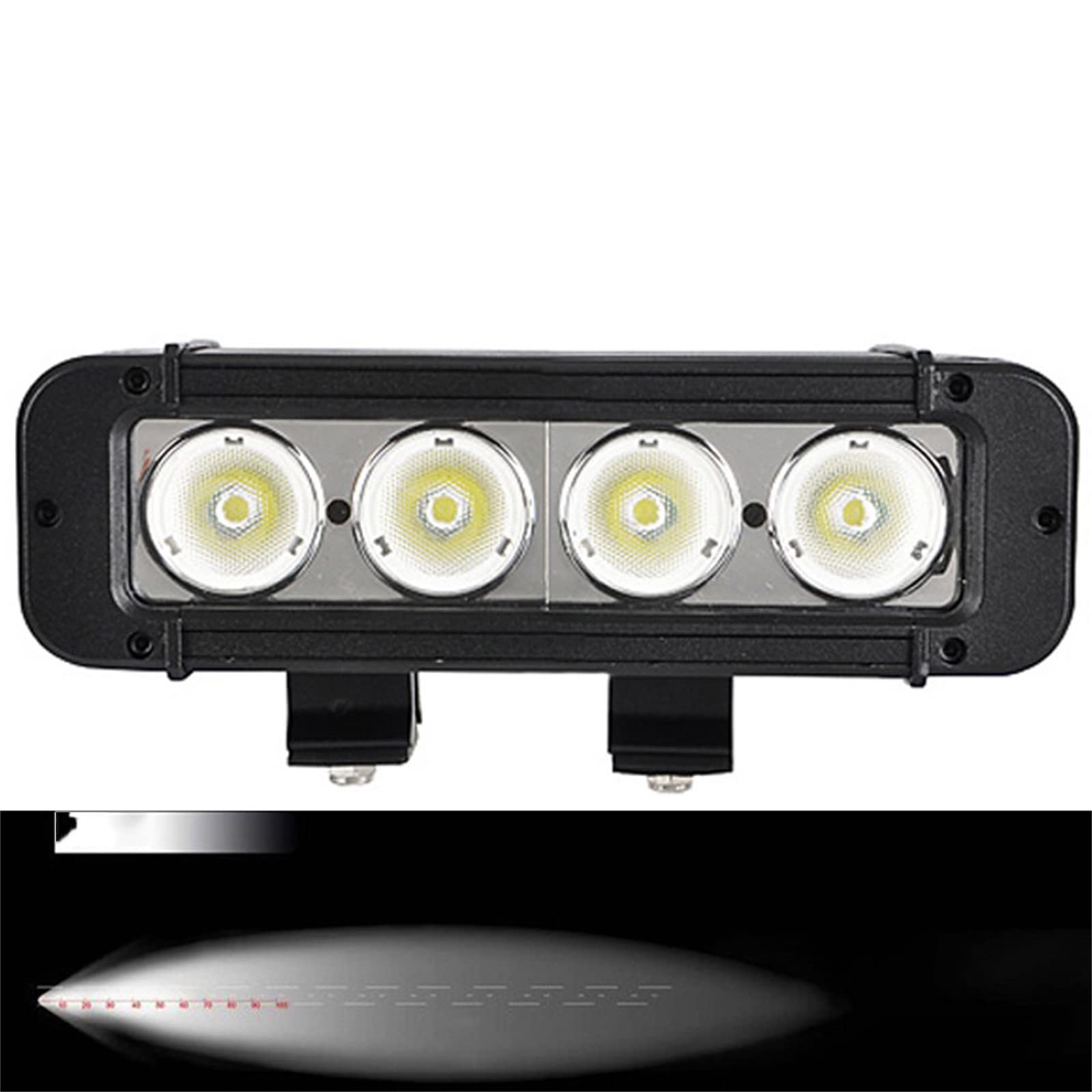 8 '' 40 W 11 '' 60 W Ha Condotto La Luce Da Lavoro Bar Spot Flood Combo Travi Barca Moto Uaz ATV 4X4 Camion Offroad Barra De Led Fendinebbia,40w flood beam