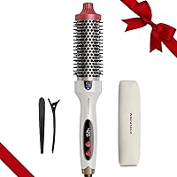 Vista 10 de Wavytalk Cepillo térmico, cepillo redondo calentado de 1.5 pulgadas para aspecto de soplado, doble voltaje, rosa, Sakura, cerámica de turmalina