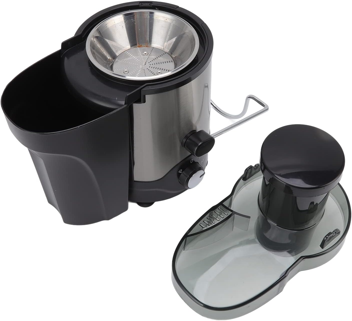 Ymiko Juicer Machines, Juicer Portable Stainless Steel Safety Lock Overheat 3 Speed Centrifugal Extractor Citrus with Juice Cup Lemon Squeezer for Home Kitchen (US Plug 110‑120V)