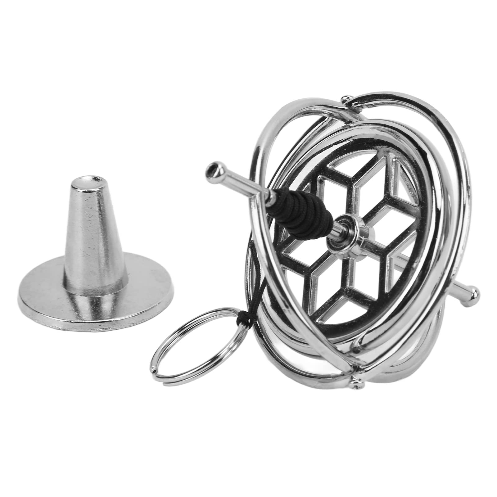 KIMISS Gyroscope en Métal Anti, Toupie à Rotation à Haut équilibre, Gyroscope, Jouet Rotatif à gravité, éducatif pour Enfants et Adultes