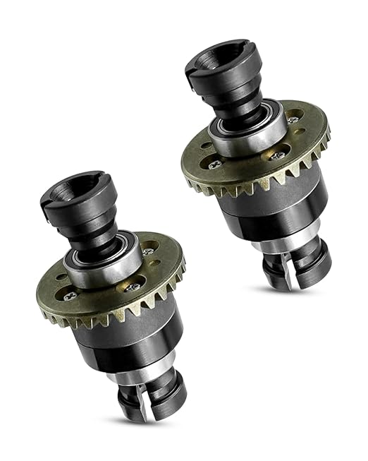 Assembled Differential 30T 0.8Mod V2 Fit for 1/18 ARRMA GROM Typhon Granite GROM Mini Mojave GROM 2S, 2PACK Black
