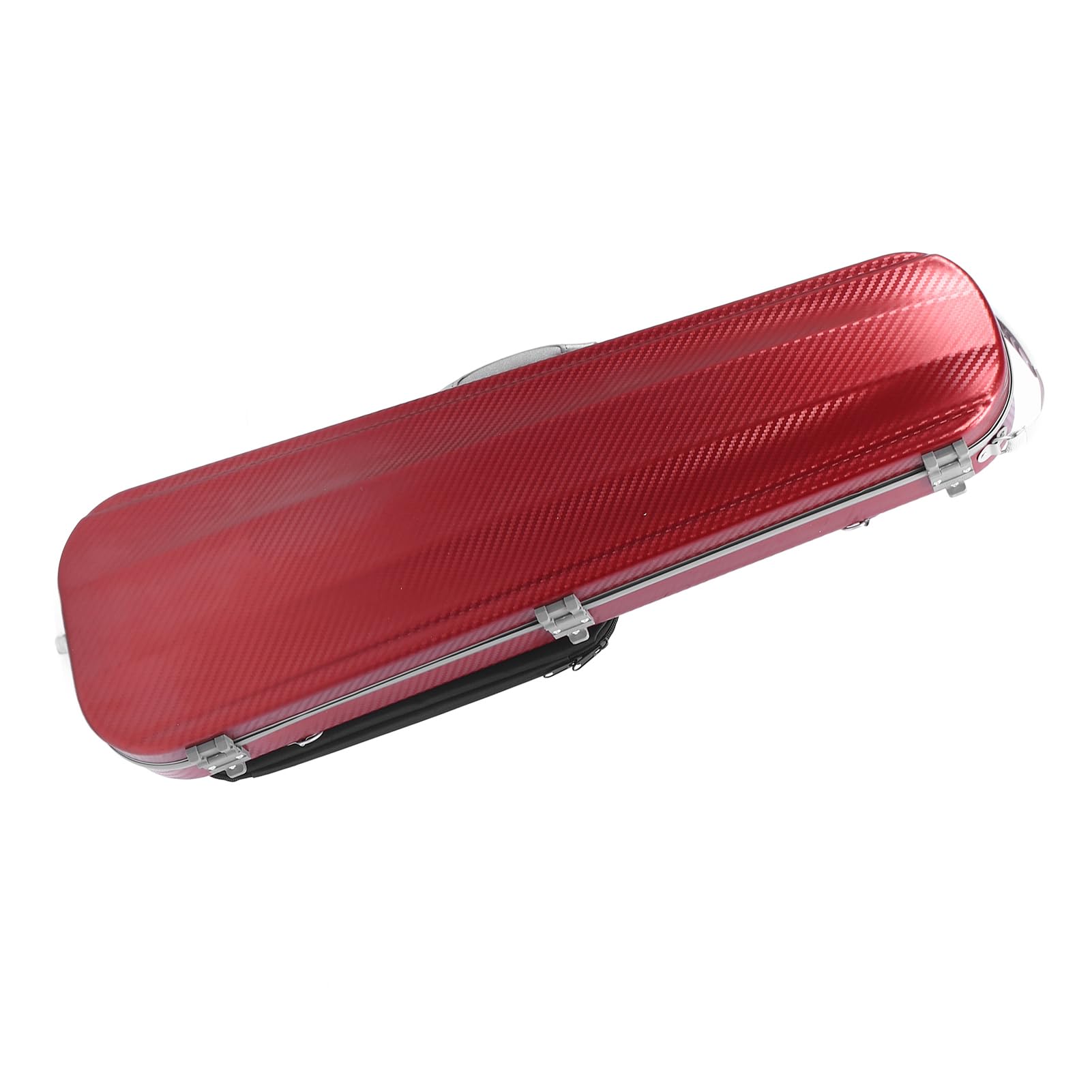 Estuche Rígido para Violín de Fibra de Carbono Estuche Rígido Equipado con Higrómetro y Correas Dobles para Violines de Tamaño Completo 4/4 3/1/2 1/8
