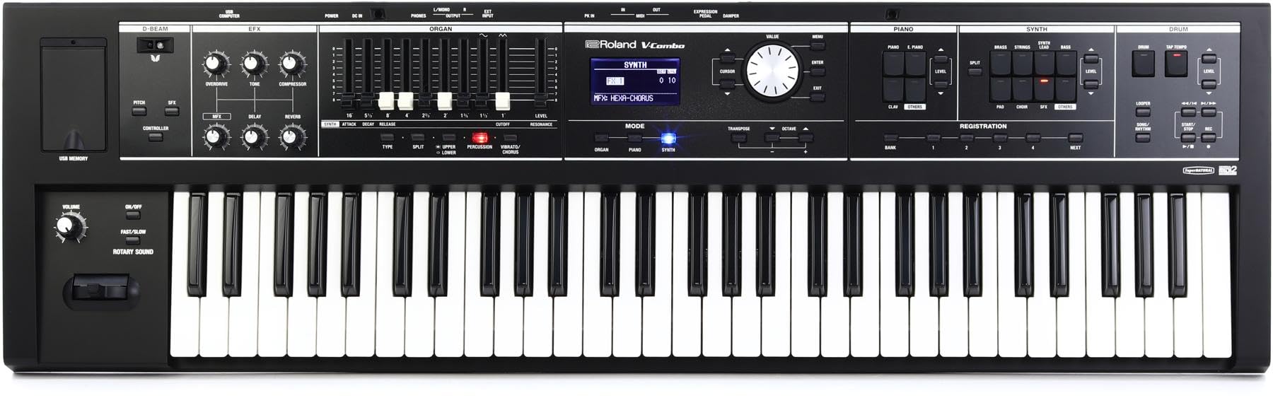 RolandV Combo VR 09B - 61 Keys Live Performance Keyboard