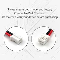 Vista 4 de Paquete de 5 baterías de iones de litio de 3.7 V 2600 mAh con conector PH2.0 2P para linternas, juguetes, electrónica, iluminación Bluetooth