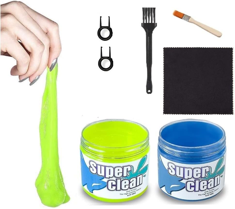 YUNXIASW 2 Pack Keyboard Cleaner, Dust Cleaning Gel with 4