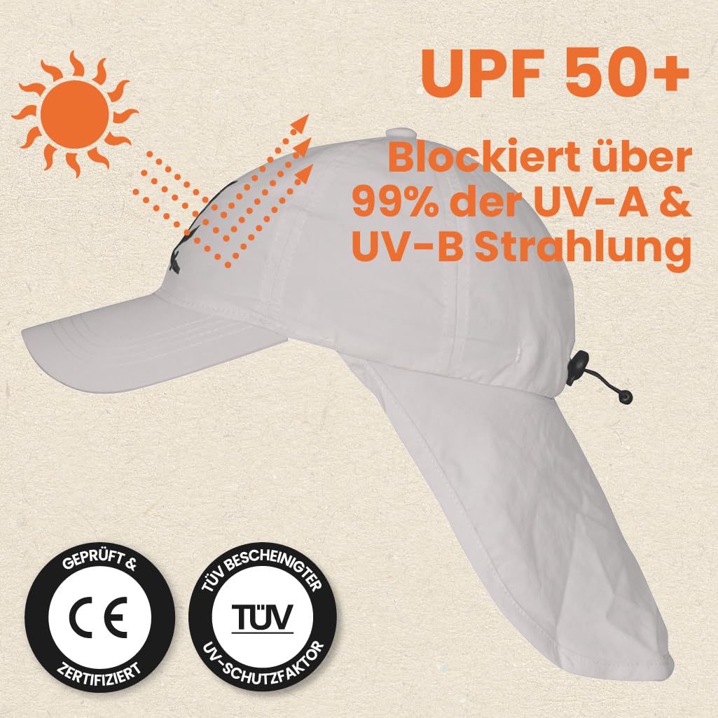 iQ-Company Jolly Fish Casquette pour Enfant avec Pare-Soleil sur la Nuque Protection UV 200