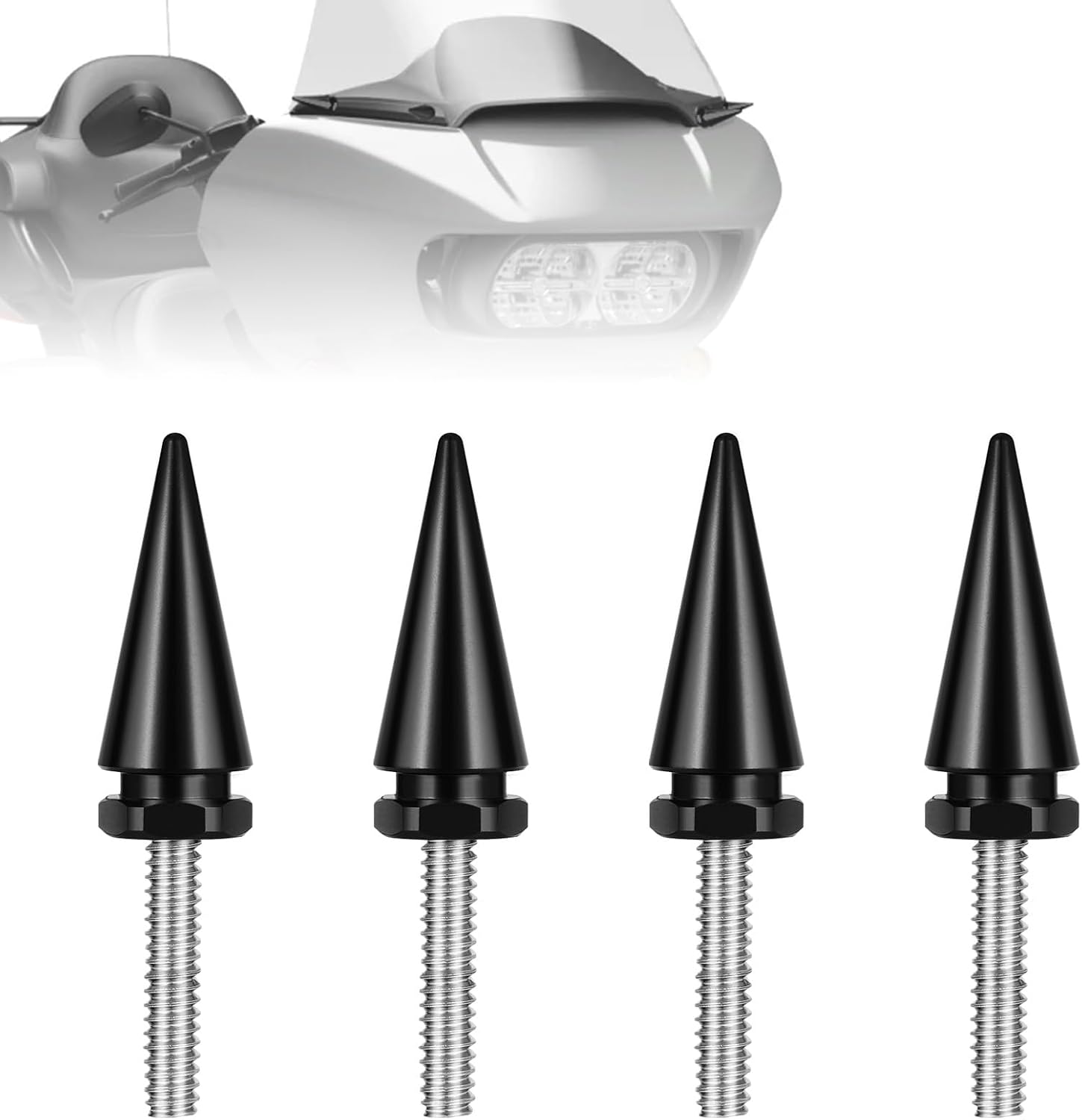 Motorcycle Fairing Bolts Black Windshield Screws Comaptible for Harley Davidson Touring Road Glide Model 2015-2024