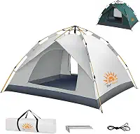 Barraca de Camping Automática Impermeável 2-3 Pessoas, Leve e Pronta para Praia, Mochilão e Caminhadas,Versão Upgraded: À Prova D'Água & Proteção Solar