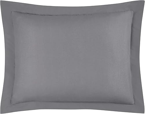 Miniatura 5 de Chezmoi Collection - Juego de edredón de cama King de 3 piezas para todas las estaciones, gris, inserto de colcha acolchado suave con alternativas