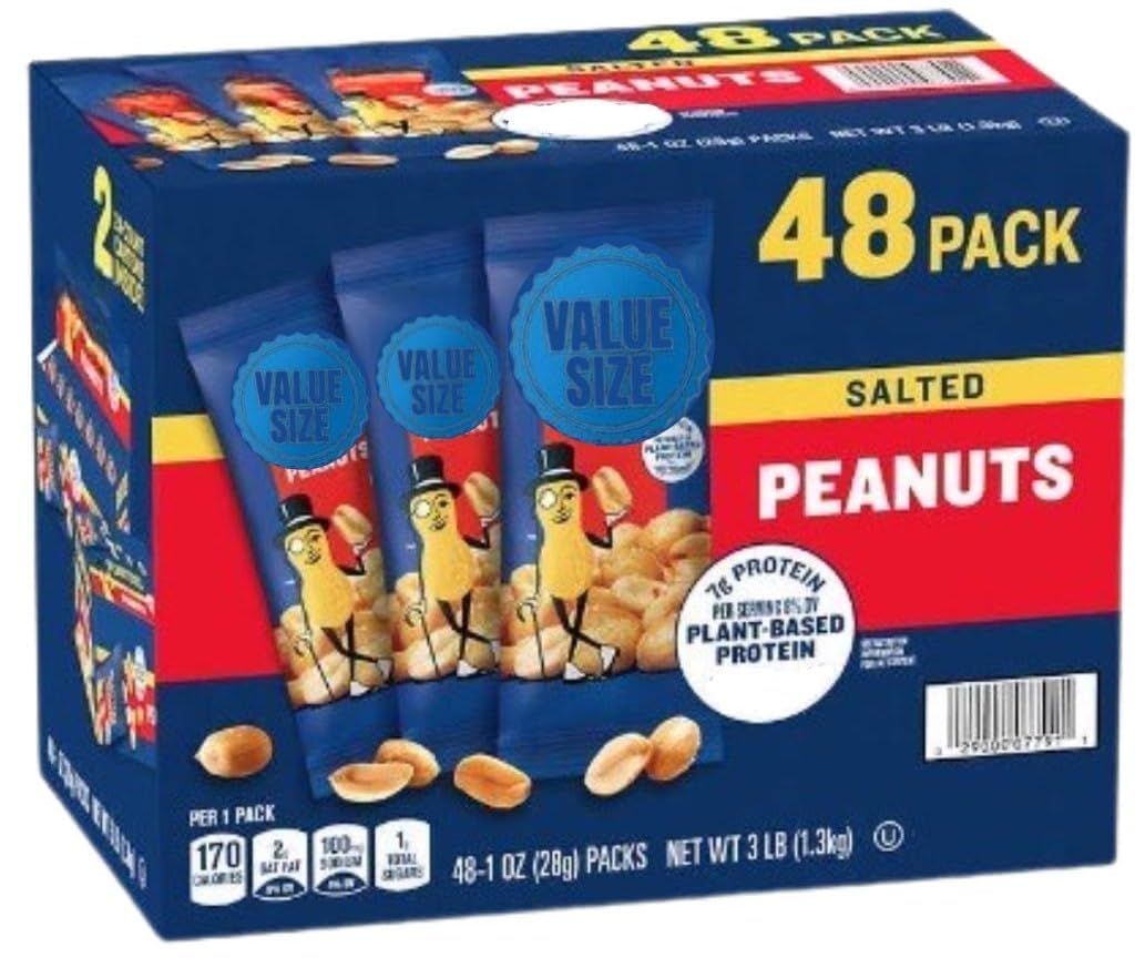 Salted Peanuts (48 1-ounce pakcs)