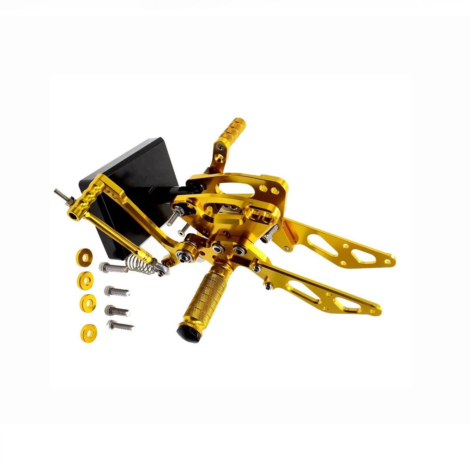 Accesorios para clavijas Pedal De Reposapiés Para Motocicleta Aleación Aluminio CNC, Conjunto Trasero Para KAWASAKI Z1000 ABS Z 1000 2011 2020 2012 2013 2015 2014 2016 2017 2018 2019(Gold)