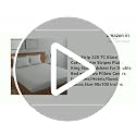Image of Blue Strip Polycotton Bedsheet, Double 90x100 (White) | Hotel Quality | Soft, Breathable & Colourfast | Wrinkle Resistant | Machine Washable | Pillow Covers Included