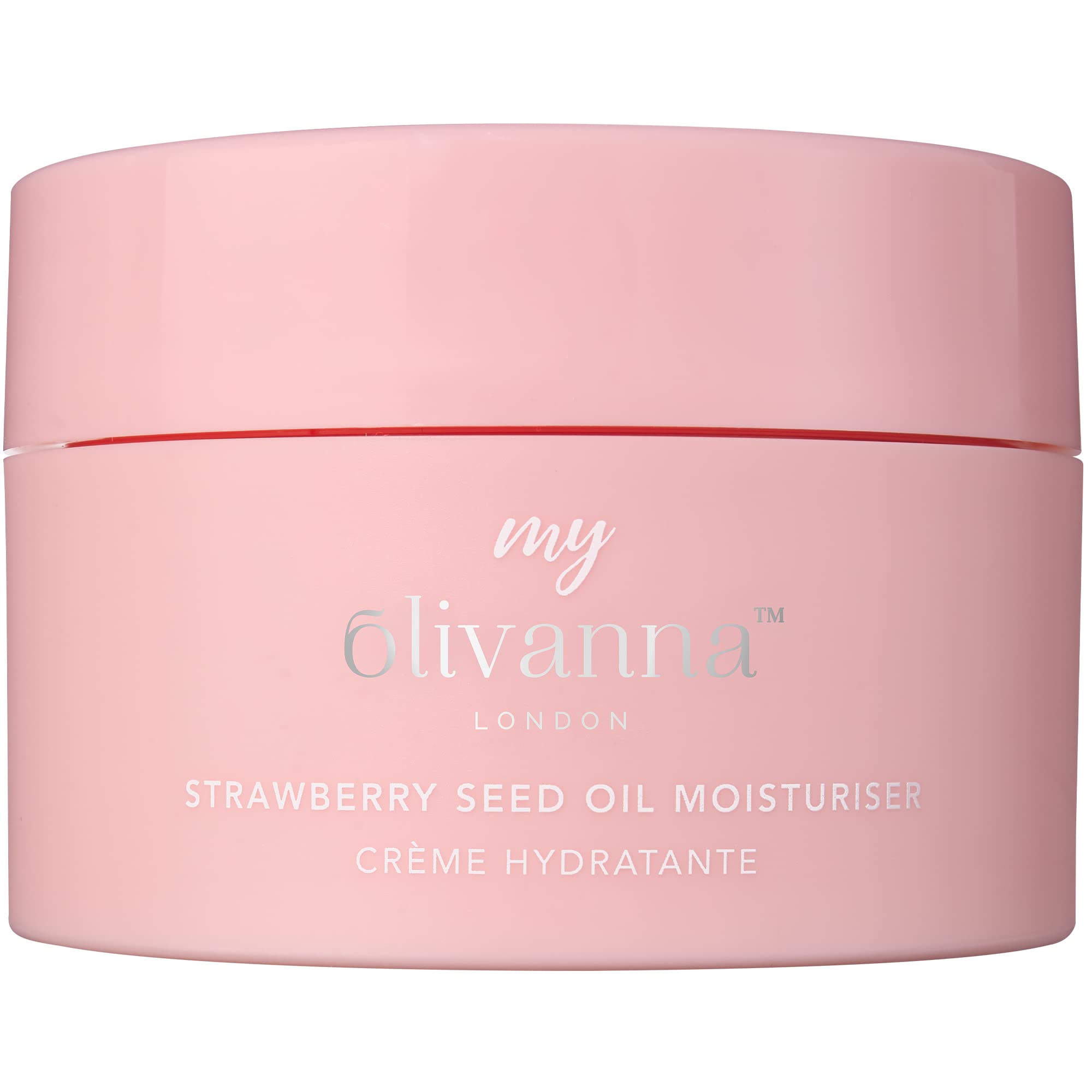 My Olivanna Strawberry Seed Moisturiser | Day & Night Cream | Skin Care For Teenage Girls & Boys | Face Cream For Dry Skin With Hyaluronic Acid | Soothing & Smoothing Complex | Vegan Friendly Formula